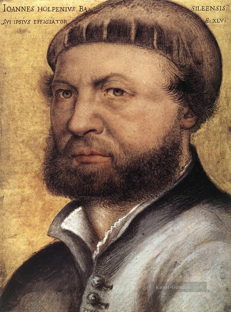 Selbst Porträt Renaissance Hans Holbein jüngere Ölgemälde